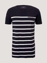 gestreiftes T-Shirt - Männer - Sky Captain Blue gestreiftes T-Shirt - Männer - Sky Captain Blue - 7 - TOM TAILOR Denim