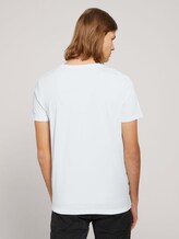 gestreiftes T-Shirt - Männer - White gestreiftes T-Shirt - Männer - White - 2 - TOM TAILOR Denim