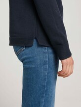 Trui met structuur van biologisch katoen - Vrouwen - Sky Captain Blue Trui met structuur van biologisch katoen - Vrouwen - Sky Captain Blue - 9 - TOM TAILOR