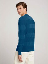 strukturierter Pullover mit Bio-Baumwolle - Männer - stormy petrol strukturierter Pullover mit Bio-Baumwolle - Männer - stormy petrol - 2 - TOM TAILOR Denim