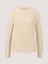Pullover mit Bio-Baumwolle - Frauen - soft creme beige Pullover mit Bio-Baumwolle - Frauen - soft creme beige - 7 - TOM TAILOR Denim