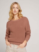 Pullover mit Bio-Baumwolle - Frauen - clay rose Pullover mit Bio-Baumwolle - Frauen - clay rose - 5 - TOM TAILOR Denim