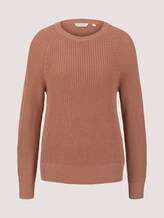 Pullover mit Bio-Baumwolle - Frauen - clay rose Pullover mit Bio-Baumwolle - Frauen - clay rose - 7 - TOM TAILOR Denim