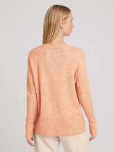 Pullover mit recyceltem Polyester - Frauen - clay rose melange Pullover mit recyceltem Polyester - Frauen - clay rose melange - 2 - TOM TAILOR Denim