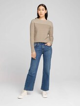 Gestreepte trui van biologisch katoen - Vrouwen - sand beige stripe Gestreepte trui van biologisch katoen - Vrouwen - sand beige stripe - 3 - TOM TAILOR
