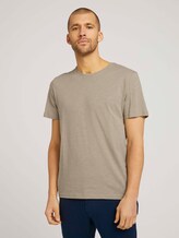 Basic T-Shirt - Männer - Chinchilla Basic T-Shirt - Männer - Chinchilla - 1 - TOM TAILOR