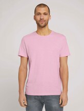 Basic T-Shirt - Männer - Soft Pink Basic T-Shirt - Männer - Soft Pink - 1 - TOM TAILOR
