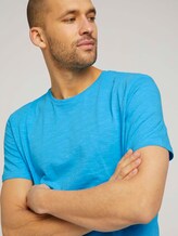 Basic T-Shirt - Männer - aquarius turquoise Basic T-Shirt - Männer - aquarius turquoise - 9 - TOM TAILOR