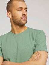 Basic T-Shirt - Männer - light mint green Basic T-Shirt - Männer - light mint green - 9 - TOM TAILOR