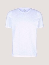 Basic T-Shirt - Männer - White Basic T-Shirt - Männer - White - 7 - TOM TAILOR