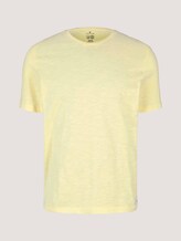 Basic T-Shirt mit Bio-Baumwolle - Männer - pale banana yellow Basic T-Shirt mit Bio-Baumwolle - Männer - pale banana yellow - 7 - TOM TAILOR