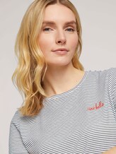 gestreiftes T-Shirt - Frauen - offwhite thin stripes gestreiftes T-Shirt - Frauen - offwhite thin stripes - 9 - TOM TAILOR