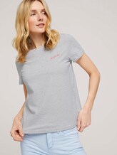 gestreiftes T-Shirt - Frauen - 2 Colored Small Stripe Blue gestreiftes T-Shirt - Frauen - 2 Colored Small Stripe Blue - 5 - TOM TAILOR