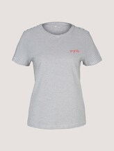 gestreiftes T-Shirt - Frauen - 2 Colored Small Stripe Blue gestreiftes T-Shirt - Frauen - 2 Colored Small Stripe Blue - 7 - TOM TAILOR