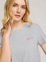 gestreiftes T-Shirt - Frauen - 2 Colored Small Stripe Blue gestreiftes T-Shirt - Frauen - 2 Colored Small Stripe Blue - 9 - TOM TAILOR