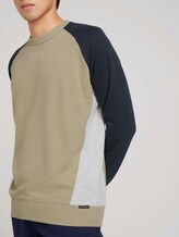 sweater met kleurblokkering - Mannen - Silver Olive sweater met kleurblokkering - Mannen - Silver Olive - 9 - TOM TAILOR Denim