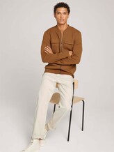 bomber jacket with chest pockets - Men - deep cognac bomber jacket with chest pockets - Men - deep cognac - 5 - TOM TAILOR Denim