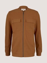 bomber jacket with chest pockets - Men - deep cognac bomber jacket with chest pockets - Men - deep cognac - 7 - TOM TAILOR Denim