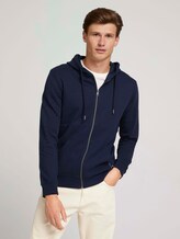 strukturierter Hoodie - Männer - Sky Captain Blue strukturierter Hoodie - Männer - Sky Captain Blue - 1 - TOM TAILOR Denim