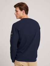 strukturierter Pullover - Männer - Sky Captain Blue strukturierter Pullover - Männer - Sky Captain Blue - 2 - TOM TAILOR Denim