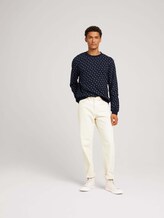 patterned sweatshirt - Men - navy leaf print patterned sweatshirt - Men - navy leaf print - 3 - TOM TAILOR Denim