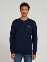 sweatshirt met borstzak - Mannen - Sky Captain Blue sweatshirt met borstzak - Mannen - Sky Captain Blue - 1 - TOM TAILOR Denim