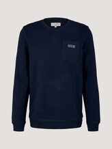 sweatshirt met borstzak - Mannen - Sky Captain Blue sweatshirt met borstzak - Mannen - Sky Captain Blue - 7 - TOM TAILOR Denim