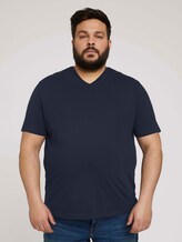 Basic T-Shirt im Doppelpack - Männer - Dark Blue Basic T-Shirt im Doppelpack - Männer - Dark Blue - 1 - Men Plus