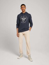Hoodie mit Print - Männer - Blueish Grey Hoodie mit Print - Männer - Blueish Grey - 3 - TOM TAILOR Denim