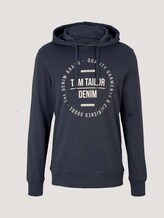Hoodie mit Print - Männer - Blueish Grey Hoodie mit Print - Männer - Blueish Grey - 7 - TOM TAILOR Denim