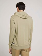 Hoodie mit Print - Männer - Silver Olive Hoodie mit Print - Männer - Silver Olive - 2 - TOM TAILOR Denim