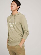 Hoodie mit Print - Männer - Silver Olive Hoodie mit Print - Männer - Silver Olive - 5 - TOM TAILOR Denim