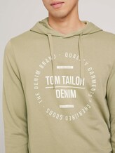 Hoodie mit Print - Männer - Silver Olive Hoodie mit Print - Männer - Silver Olive - 9 - TOM TAILOR Denim