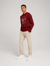 Hoodie mit Print - Männer - burned cordovan red Hoodie mit Print - Männer - burned cordovan red - 3 - TOM TAILOR Denim