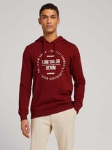 Hoodie mit Print - Männer - burned cordovan red Hoodie mit Print - Männer - burned cordovan red - 5 - TOM TAILOR Denim
