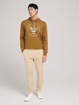 Hoodie mit Print - Männer - deep cognac Hoodie mit Print - Männer - deep cognac - 3 - TOM TAILOR Denim