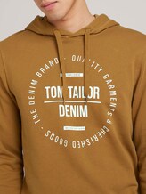 Hoodie mit Print - Männer - deep cognac Hoodie mit Print - Männer - deep cognac - 9 - TOM TAILOR Denim
