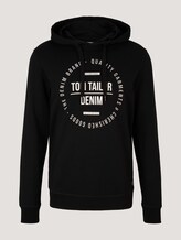 hoodie met print - Mannen - Black hoodie met print - Mannen - Black - 7 - TOM TAILOR Denim
