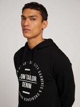 hoodie met print - Mannen - Black hoodie met print - Mannen - Black - 9 - TOM TAILOR Denim