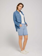 Lina Bermuda Shorts - Frauen - Greyish Mid Blue Lina Bermuda Shorts - Frauen - Greyish Mid Blue - 3 - TOM TAILOR Denim