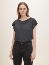 gestreiftes T-Shirt - Frauen - black thin stripes gestreiftes T-Shirt - Frauen - black thin stripes - 1 - TOM TAILOR
