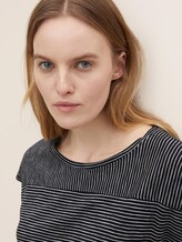 gestreiftes T-Shirt - Frauen - black thin stripes gestreiftes T-Shirt - Frauen - black thin stripes - 9 - TOM TAILOR