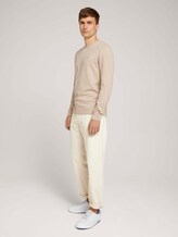 Melierter Strickpullover - Männer - beige dark melange Melierter Strickpullover - Männer - beige dark melange - 3 - TOM TAILOR