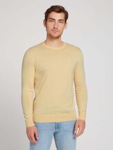 Melierter Strickpullover - Männer - soft straw yellow melange Melierter Strickpullover - Männer - soft straw yellow melange - 1 - TOM TAILOR