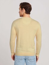 Melierter Strickpullover - Männer - soft straw yellow melange Melierter Strickpullover - Männer - soft straw yellow melange - 2 - TOM TAILOR