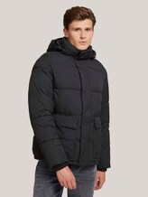 Puffer jacket with recycled polyester - Men - Black Puffer jacket with recycled polyester - Men - Black - 1 - TOM TAILOR Denim