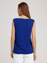 Top in Knitteroptik - Frauen - anemone blue Top in Knitteroptik - Frauen - anemone blue - 2 - TOM TAILOR