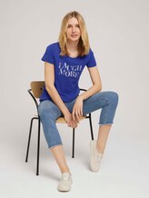 T-Shirt aus Bio-Baumwolle - Frauen - anemone-blue T-Shirt aus Bio-Baumwolle - Frauen - anemone-blue - 5 - TOM TAILOR