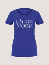 T-Shirt aus Bio-Baumwolle - Frauen - anemone-blue T-Shirt aus Bio-Baumwolle - Frauen - anemone-blue - 7 - TOM TAILOR