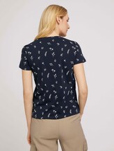 T-Shirt mit Blumenmuster aus Bio-Baumwolle - Frauen - navy garden floral design T-Shirt mit Blumenmuster aus Bio-Baumwolle - Frauen - navy garden floral design - 2 - TOM TAILOR